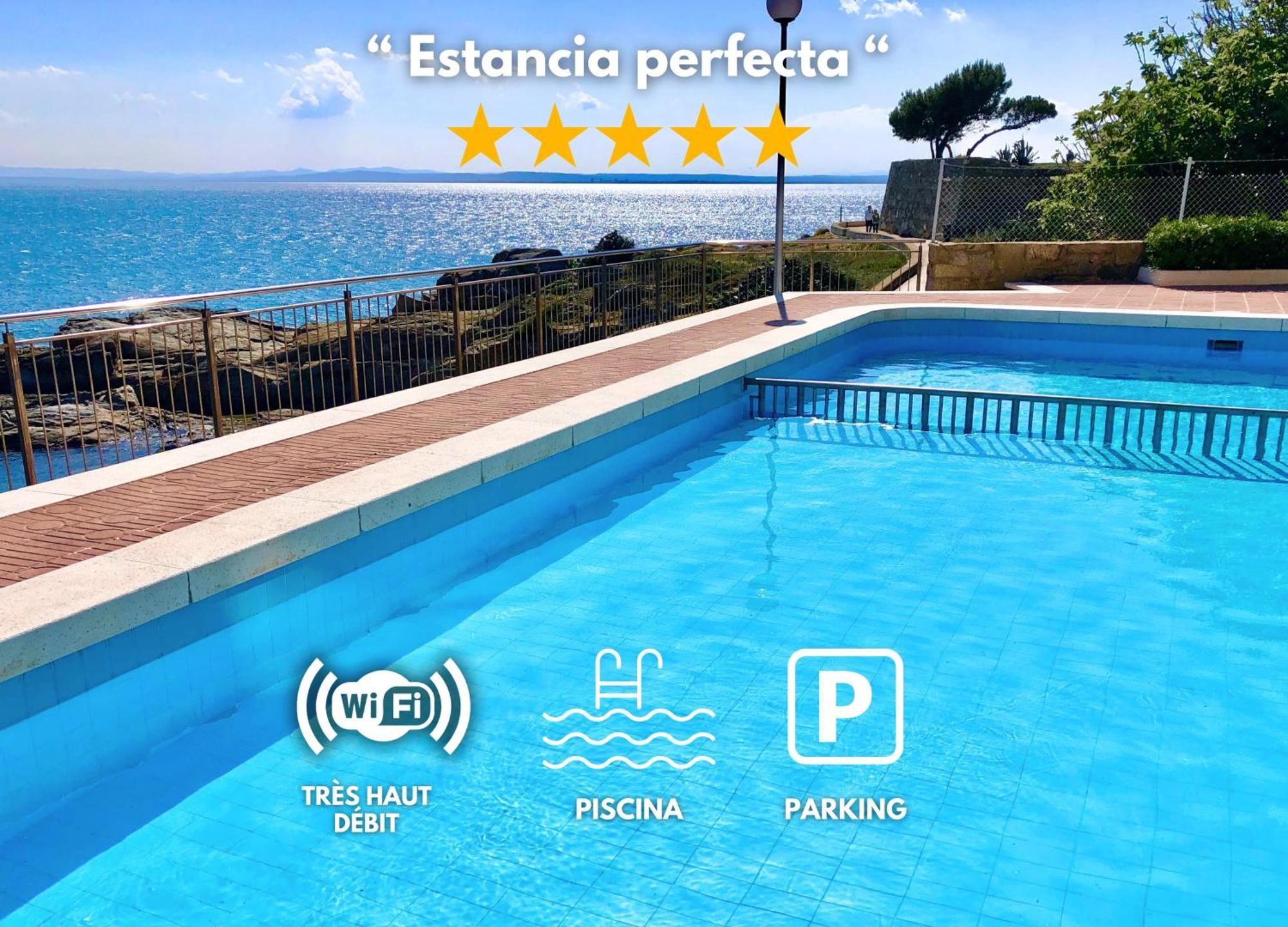 Magnifique Appartement En Front De Mer, Caneylles Roses Buitenkant foto